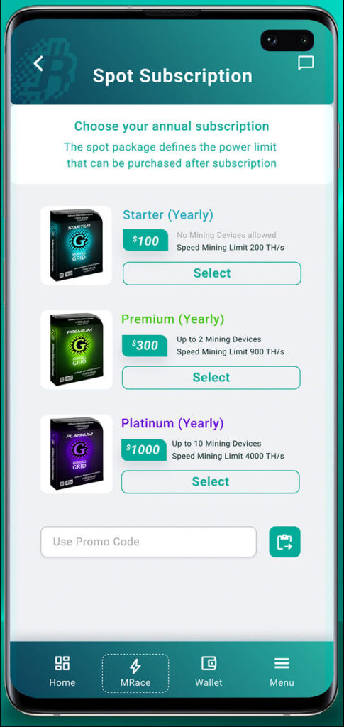zahlung spot subscription